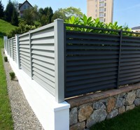 Système de clôture en alliage d'aluminium de haute qualité, faible entretien, respectueux de l'environnement, résistant aux intempéries, certifié CE, design moderne personnalisé