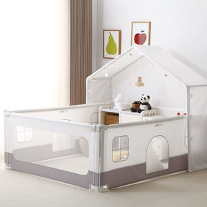 Clôture blanche jeu doux grand parc <span class=keywords><strong>pour</strong></span> bébé coffre-fort double usage barrière <span class=keywords><strong>de</strong></span> chevet levage ouvert haute qualité parcs <span class=keywords><strong>pour</strong></span> enfants - Product Image 3