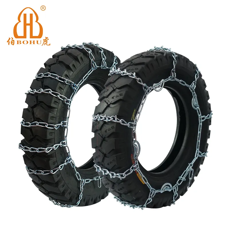 BOHU soudure chaîne à neige en gros haute qualité sécurité anti-dérapant chaînes à neige moto pneu Traction neige chaînes de pneus