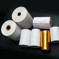 Papel Térmico Blanco de Alta Calidad de 57x40mm, Rollo de Papel para Sistemas de Caja Registradora, Personalizable, Directo de Fábrica