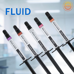 Rizhoz Matériau <span class=keywords><strong>composite</strong></span> photopolymérisable en seringue, pâte photopolymérisable 5g, couleurs Gencive Foncée et Gencive Claire, haute résistance, pour restauration indirecte - Product Image 6