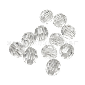 Acrylic Angle <b>Beads</b> 6-10mm 32 Facets Transparent DIY Jewelry Making Material Bulk Loose <b>Beads</b> - Product Image 5