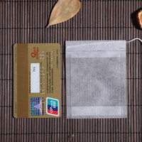 Sachets de thé jetables en fibre de maïs avec cordon de serrage, 100 pièces, 6*8 cm, pour thé aux fleurs, bain de pieds, sachets filtrants