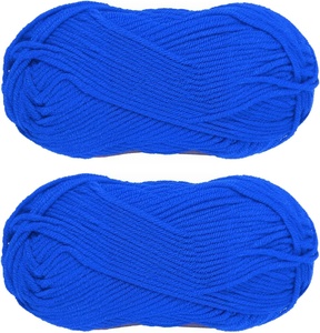 Pelote de fil chenille 100 % acrylique pour le crochet et la broderie, avec fil de soie recyclé et polyester pour bébé - Product Image 1