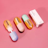 Mini flacon de teinture à lèvres de 3 ml, design personnalisé de pilule, tubes de gloss à lèvres mini de 3 ml avec boîte