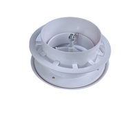 Diffuseur de plafond rond en plastique ABS de 4 pouces pour systèmes de ventilation