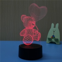 Nouvelles lampes de table en acrylique LED personnalisées avec photo créative, illusion 3D, anime, base pour lampes de table, décoration de Noël pour enfants, lumières de nuit