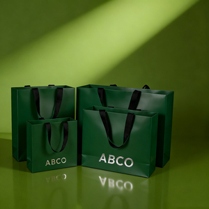 Bán Buôn Màu Đen Matte Món Quà Sang Trọng Túi Giấy Biểu Tượng Tùy Chỉnh Cho Quần Áo Thủ Công Mỹ Nghệ Giày Vớ Đóng Gói Dập Nổi Màn Hình In Ấn - Product Image 4