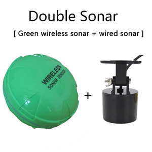 Détecteur de poissons sonar filaire et sans fil 2-en-1, sondeur portable et pliable pour la pêche sous-marine, la pêche sur glace, le kayak et la rivière - Product Image 1