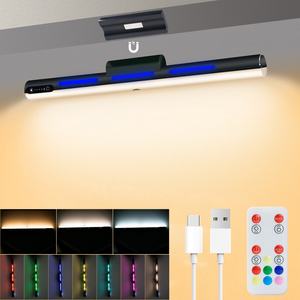 Nouvelles lampes de nuit tactiles magnétiques 7 couleurs avec télécommande, lampe de bureau LED, charge Type C, éclairage de placard - Product Image 2