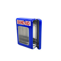 Boîte en fer blanc personnalisable et recyclable avec couvercle à fenêtre et rabat |   Conteneur rectangulaire pour cadeaux et artisanat en gros – Matériel d'emballage