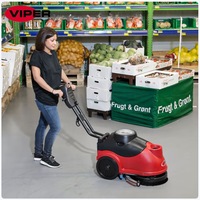 Nuevo Modelo de Cepillo para Pisos Manual a Batería, Máquina de Limpieza Automática VIPERS para Restaurantes y Gestión de Propiedades AS380B