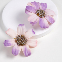 Têtes de fleurs de tournesol en soie faites à la main, fausses têtes de marguerites pour l'artisanat, accessoires de couronnes et décorations pour la maison
