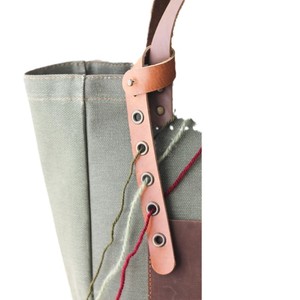 Organisateur créatif en PU pour fils à tricoter, accessoires de sac de rangement pour projets de tricot et de crochet, machine à filer les fils fins, tendance et - Product Image 5