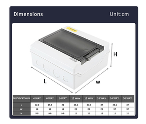 Caja de Distribución Eléctrica Impermeable IP66, Material ABS, Caja de Conexiones para Medidor de Energía Solar - Product Image 3