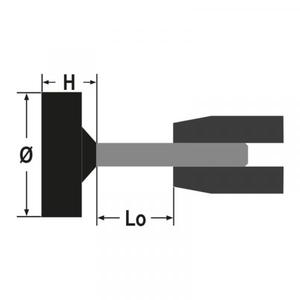 BETA - 111000004 Ruedas abrasivas montadas en eje, granos de corindón rosa abrasivo, aglomerado cerámico, forma cilíndrica (paquete múltiple) - Product Image 4