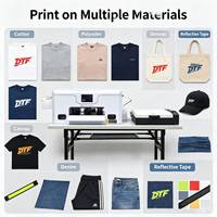 Nouvelle imprimante DTF (Direct to Film) A3 30cm à tête unique CMYK avec encre blanche et sécheur à poudre automatique
