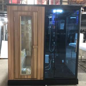 Sala de vapor de Sauna <span class=keywords><strong>interior</strong></span> infrarroja <span class=keywords><strong>para</strong></span> 2 personas de diseño moderno, nuevo gabinete de madera con Hemlock, infrarrojo lejano <span class=keywords><strong>para</strong></span> la salud <span class=keywords><strong>para</strong></span> uso en apartamentos - Product Image 6