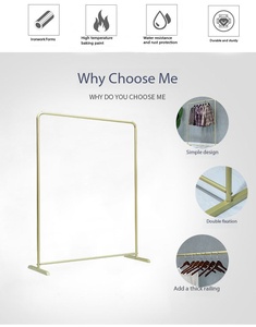 Expositor de Ropa Metálico de Una Sola Capa, Venta Directa de Fábrica, Expositor Dedicado para Tiendas de Ropa - Product Image 4