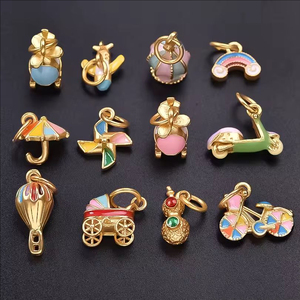 Misturado Bonito Esmalte De Ar Quente Balão Avião Bicicleta Encantos Jóias Atacado DIY Kawaii Umbrella Rainbow Pendant Making <span class=keywords><strong>Bulk</strong></span> - Product Image 1