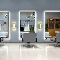Miroir Mural Intelligent à Lumière LED pour Salle de Bain, Accessoire de Beauté et Maquillage