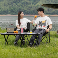 Table de camping pliable moderne et légère, capacité de charge de 50 kg, imperméable, mobilier d'extérieur portable, taille personnalisable pour pique-nique