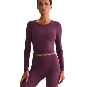 <span class=keywords><strong>T</strong></span>-<span class=keywords><strong>shirt</strong></span> da <span class=keywords><strong>donna</strong></span> a compressione Fitness rapida e solida con collo a girocollo termico 4 vie reversibili Plus Size Set pantaloncini Casual - Product Image 1