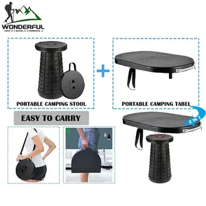 Folding Max Beach Hiking Camp Portable Telescopic Chair Seat Camping Retractable Outdoor Fishing Collapsible Stool For Adults