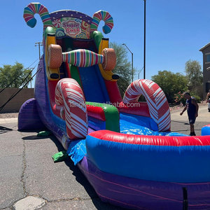 Château gonflable aquatique commercial en PVC <span class=keywords><strong>avec</strong></span> toboggan et <span class=keywords><strong>piscine</strong></span> pour fêtes <span class=keywords><strong>d</strong></span>'enfants - Product Image 1