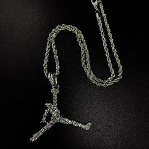 Mặt dây chuyền thể thao nam NL2073 kiểu dáng Slam Dunk, đính đá giả kim cương, phong cách Hip Hop, mạ vàng, dây chuyền thời trang - Product Image 6