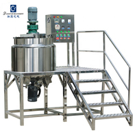 Mélangeur de lavage liquide de petite capacité Ligne de production de savon liquide Mélangeur de gel douche Machine de fabrication de lotion pour le corps