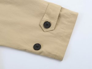 SHENZHU <span class=keywords><strong>Manteau</strong></span> décontracté pour <span class=keywords><strong>femme</strong></span> style européen et américain, été 2026, à manches longues, col chemise, épaulettes rembourrées, avec <span class=keywords><strong>ceinture</strong></span> 6318233 - Product Image 4