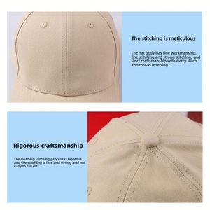 Casquette de baseball unie en coton 100% à 6 panneaux avec broderie 3D et boucle métallique – Vente en gros, idéale pour la promotion - Product Image 3