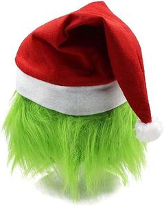 <span class=keywords><strong>Grinch</strong></span> Full Head Latex Mask Sexy Costume de monstre adulte avec chapeau de Noël pour <span class=keywords><strong>Halloween</strong></span> et fête Cosplay Funny Face Mask - Product Image 5