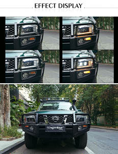 مصابيح أمامية معدلة بتقنية LED من DK <span class=keywords><strong>Motion</strong></span> لسيارة نيسان باترول Y61، تجميع المصابيح الأمامية 2007-2022، الجيل الخامس من المصابيح الأمامية - Product Image 5