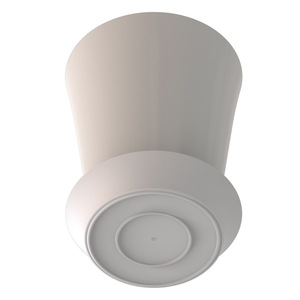 F193L Pot d'orchidée brillant minimaliste élégant avec soucoupe Jardinière en plastique léger et durable pour l'exportation de trous de drainage dans le jardin - Product Image 3