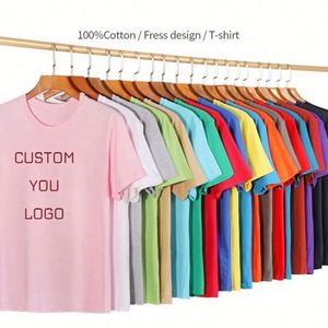 Super Quality 100% Combed Cotton Men's Short Sleeve Round Neck <b>T</b>-Shirts 19 Colors S-5XL Sizes Silk Screen Printed - Product Image 5