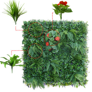 <span class=keywords><strong>Vendita</strong></span> 100 centimetri Soggiorno Paesaggio Decor Vertical Garden Modulo Artificiale <span class=keywords><strong>Piante</strong></span> di Plastica Verde Artificiale Pannelli di Parete - Product Image 3