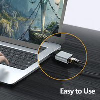 Adaptador JILIAN USB-C Nuevo de Alta Resolución 4K 60Hz para Laptop/PC, Cámara para Videojuegos, Carcasa de Aleación de Aluminio, 30 Micras de Oro