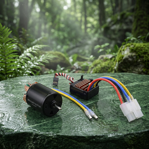 Moteur à balais 540 550 DC avec ESC 60A pour véhicules RC, jouets télécommandés, drones - Product Image 1