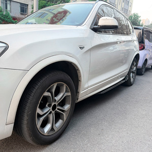 ชุดแต่งสเกิร์ตข้างรถยนต์ BMW X3 X4 F25 F26 M Sport สีดำ Piano Black คาร์บอนไฟเบอร์ ผิวด้าน ปี 2011 2017 - Product Image 1