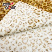 Kinacason Ventes Directes Usine Tissu en Fausse Fourrure de Vison 100% Polyester Imprimé Léopard Coloré pour Vêtements et Couvertures
