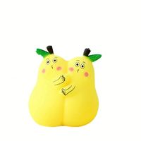Nouvelle Pêche à câliner à presser, jouet anti-stress de bureau, modèle de poupée en peluche créative en forme de fruit, ornement personnalisable avec logo pour jeunes