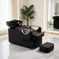 Promotion exceptionnelle : Fauteuil de lavage et de spa capillaire pour salon de coiffure, personnalisable, confortable, avec fonction massage et bac intégré