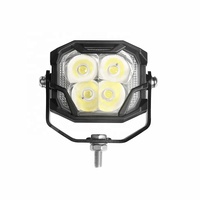 Lampe carrée LED étanche Emark R10 très populaire, 20W 12V 24V 2300lm, faisceau spot, éclairage de travail, tout-terrain, SUV, 4x4, camion