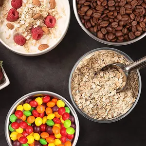 Conjuntos de Cozinha de Aço Inoxidável Hermético Vasilha Latas De Café de Metal