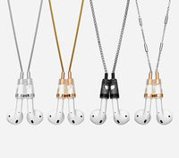 Chaîne de sécurité sans fil anti-perte pour AirPods, accessoires pour écouteurs, chaîne anti-chute en forme de collier d'amour