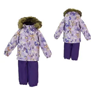 Цельнокроеная теплая верхняя одежда Детский комбинезон, набор из двух предметов, детские комбинезоны, детская зимняя куртка