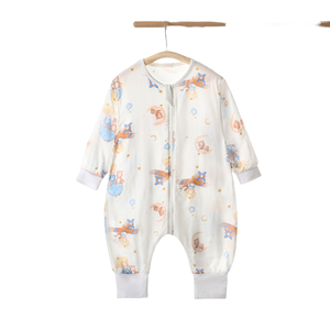 <span class=keywords><strong>Gigoteuse</strong></span> Bébé Unisexe Printemps-<span class=keywords><strong>Été</strong></span> en Gaze de Coton Bambou Fine, Pyjama Une Pièce Anti-Bactérien Respirant Écologique avec Fermeture Éclair - Product Image 6