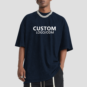 <span class=keywords><strong>T</strong></span>-<span class=keywords><strong>Shirt</strong></span> da Uomo Streetwear Oversize in Cotone Pesante di Alta Qualità con Stampa DTG Personalizzata Grafica Vintage e Taglio Corto Effetto Acid Wash - Product Image 6